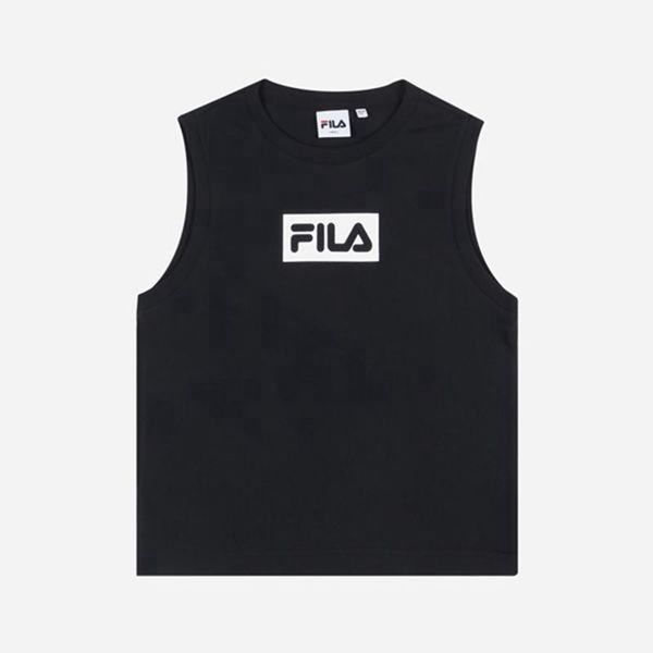 Camisetas Manga Corta Fila Mujer Negras - Sleeveless - España 246583RXN